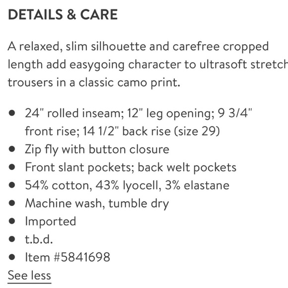 AG The Caden Camo Twill Trousers - Picture 9 of 9